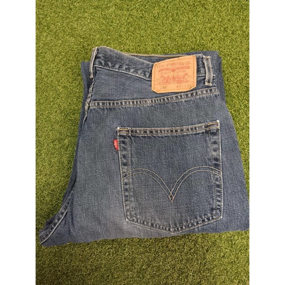 Levi's 569 Loose Straight‎ Fit Jeans Mens 34x30 Blue Denim Cotton Medium Wash - Picture 5 of 6